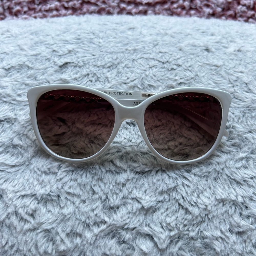 White and Gold Sunglasses